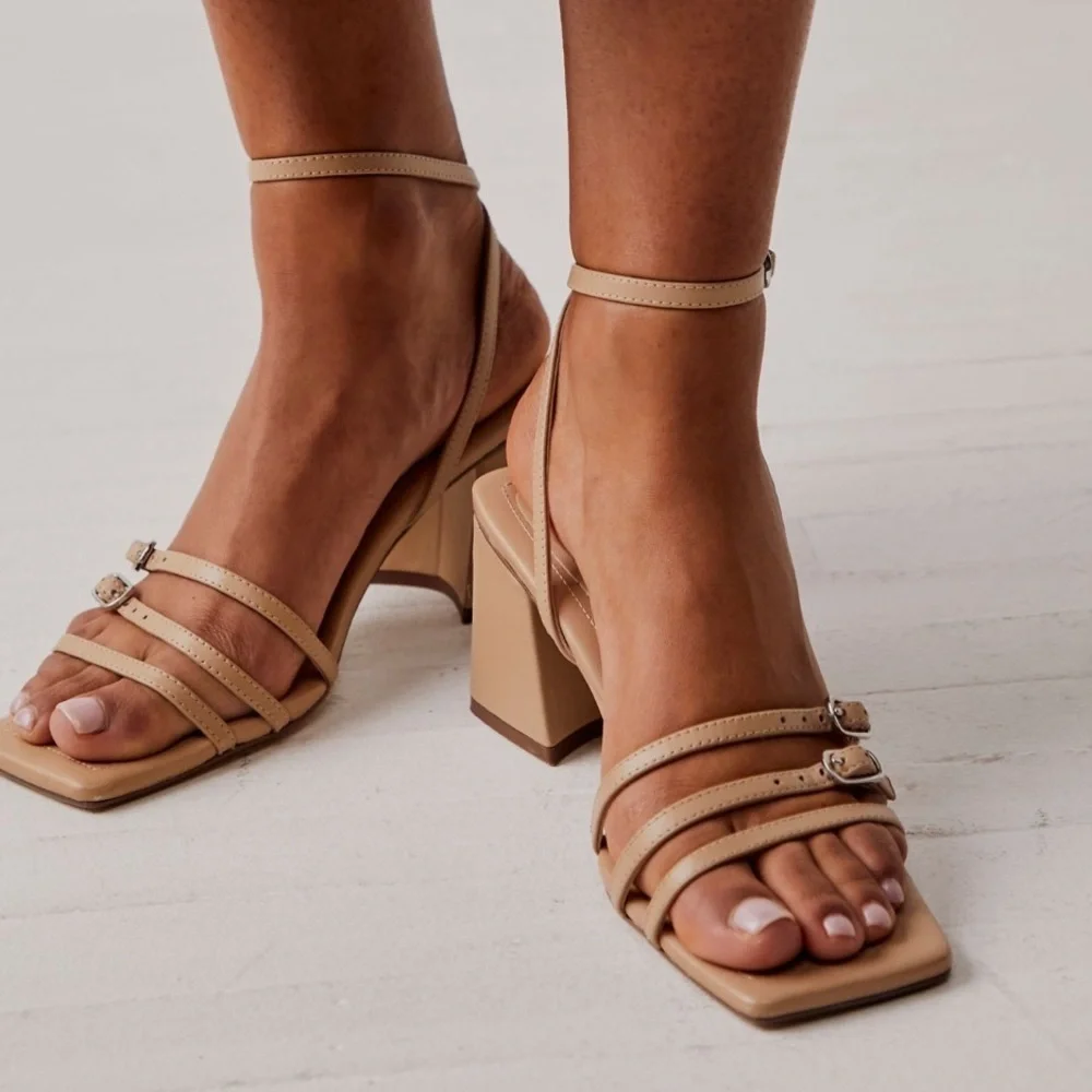 Free People Niki Strappy Heel New In Box Sz 39.5 - Picture 1 of 10